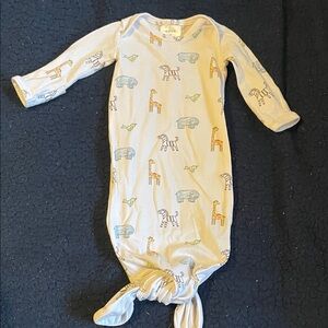aden + anais White Baby Sleep Gown